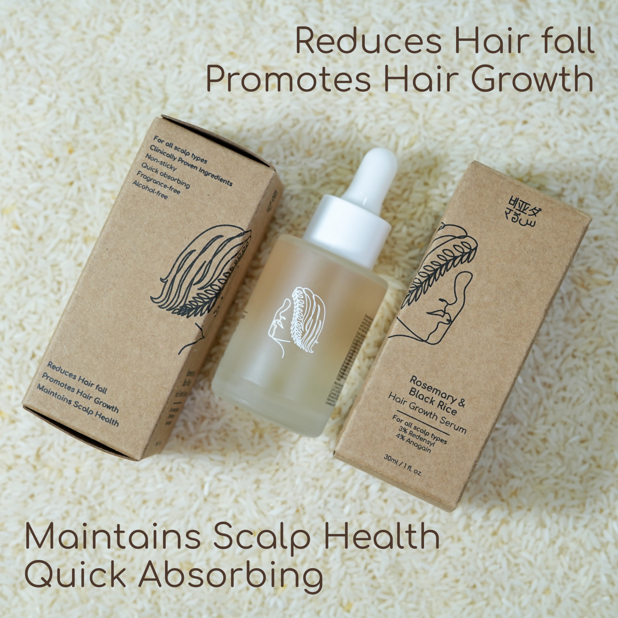 Beyond Rice Rosemary &
Black Rice Hair Growth Serum