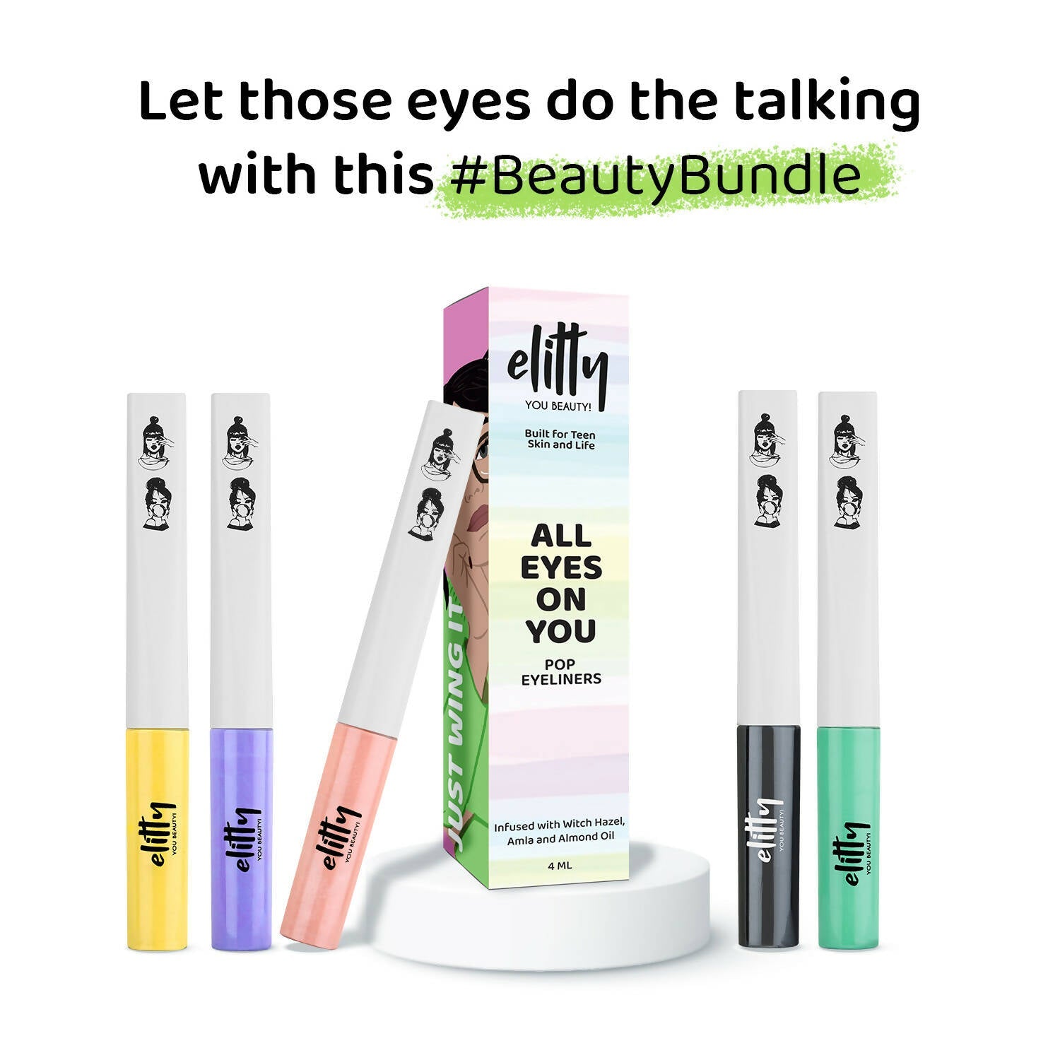 Elitty Eye Gotta Feeling Pop Color Eyeliner Combo