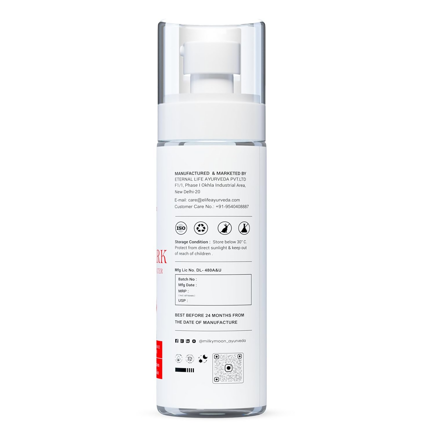 Milky Moon Rose Ark Premium Rose Water/Face Toner