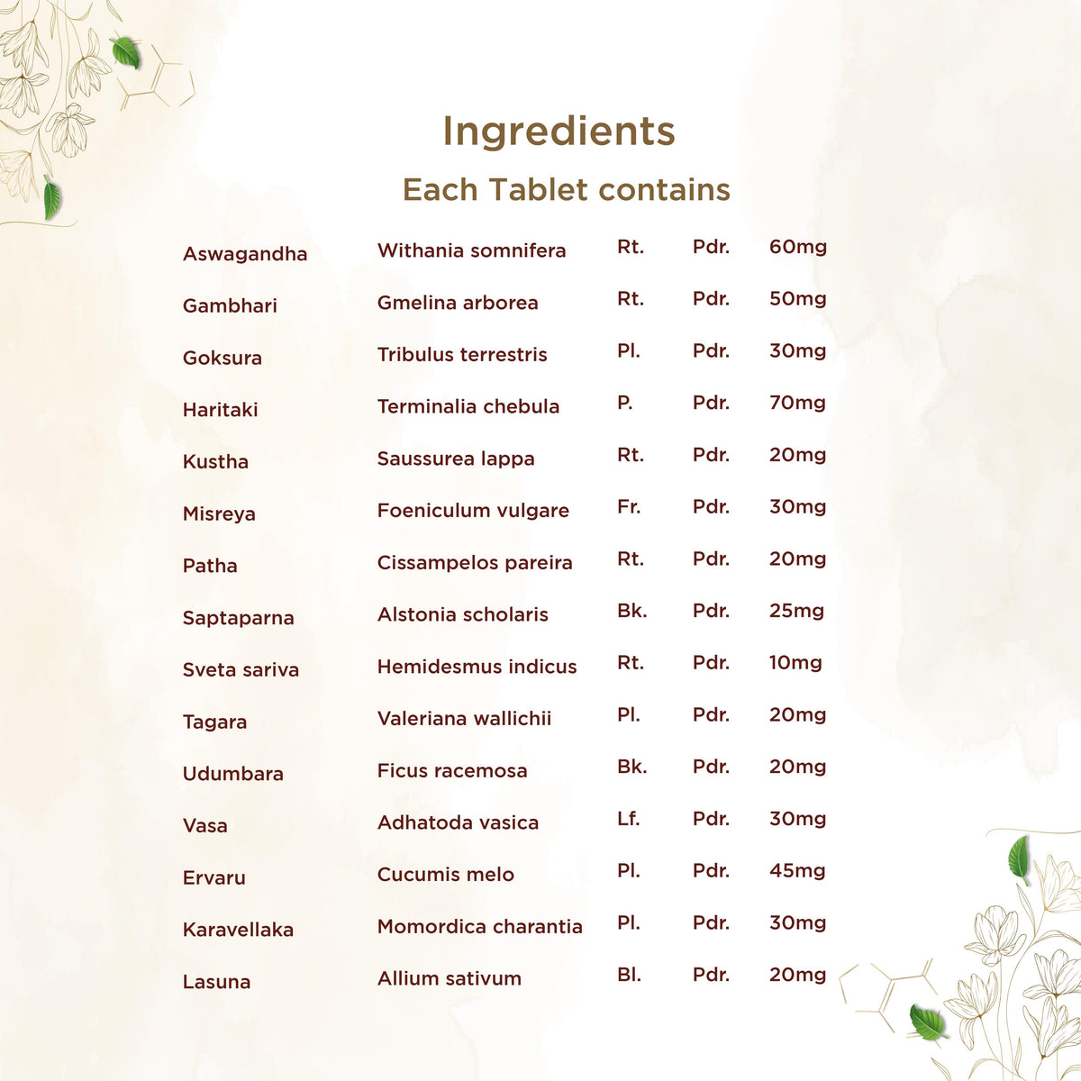 Shreevarma Rakkshak Tablets