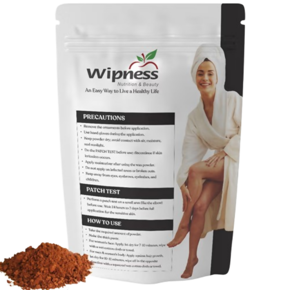 Wipness Natural Chocolate Facial Hair Removal Powder