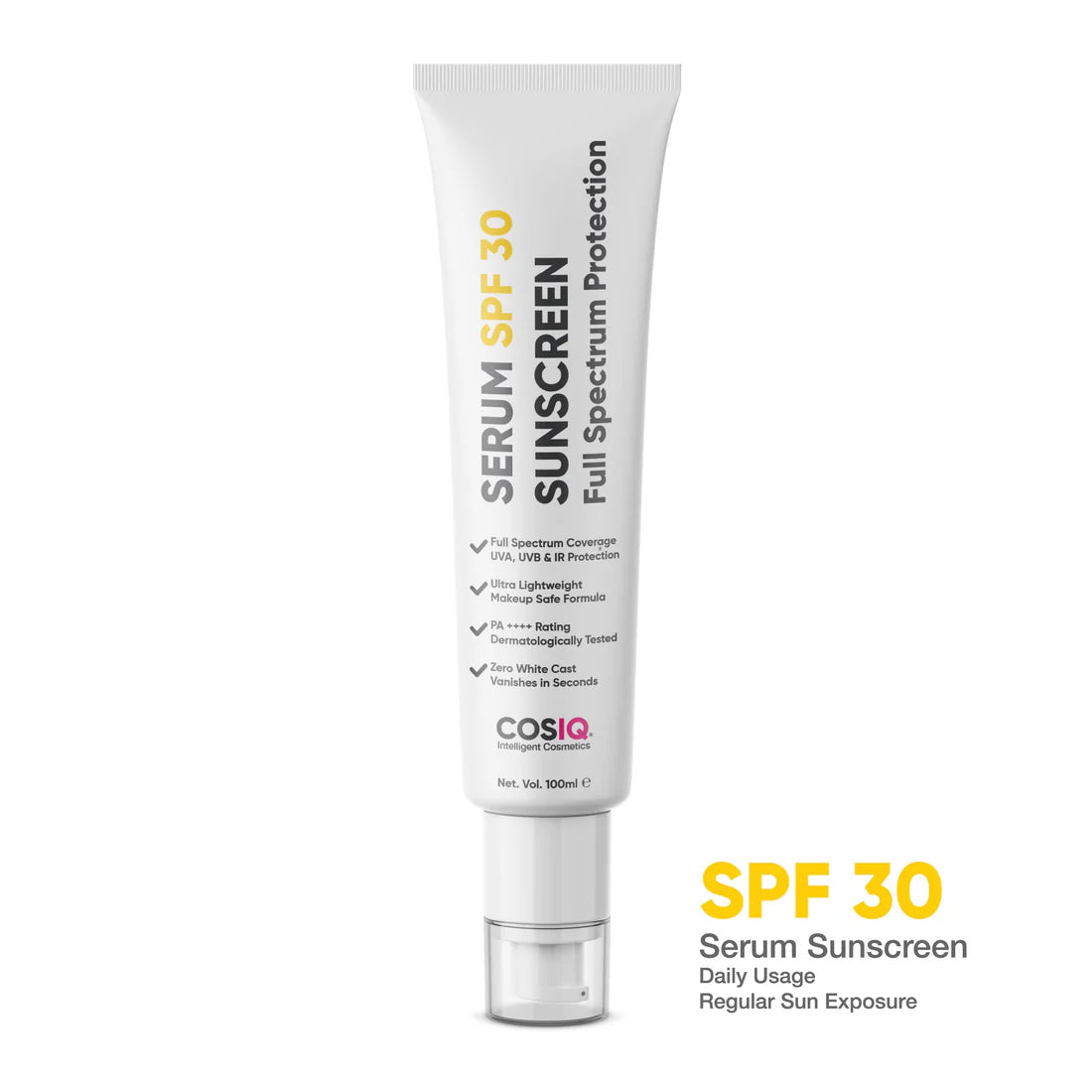 COSIQ SPF 30 Sunscreen Serum, 100ml