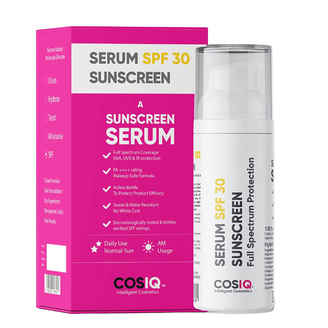 COSIQ SPF 30 Sunscreen Serum, 30ml