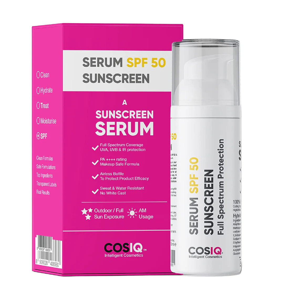 COSIQ SPF 50 Sunscreen Serum, 30ml