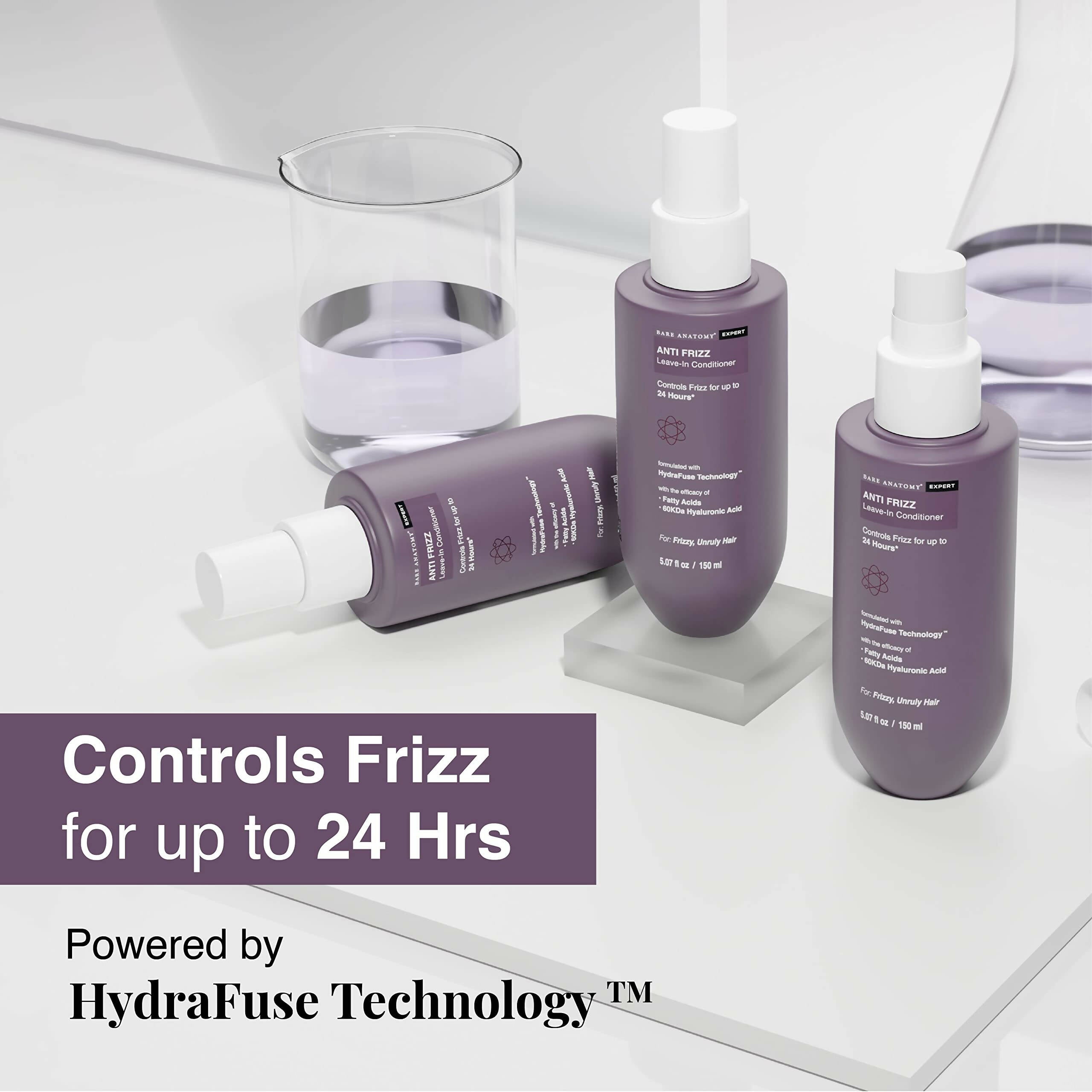 Bare Anatomy Anti Frizz Leave In Conditioner For Unruly & Frizzy Hair, Control Frizz Upto 24hr