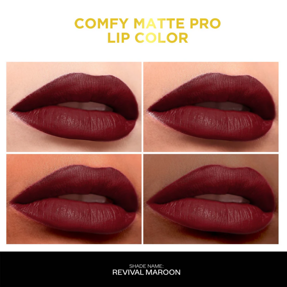 Faces Canada Comfy Matte Pro Liquid Lipstick - Revival Maroon 14