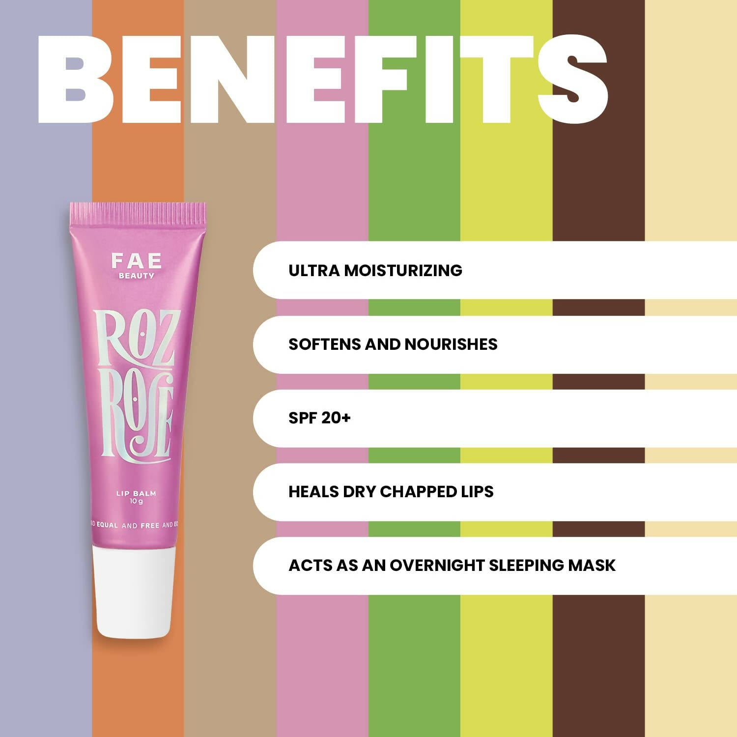 FAE Beauty Roz Rose Lip Balm SPF 20+ - Sheer Baby Pink