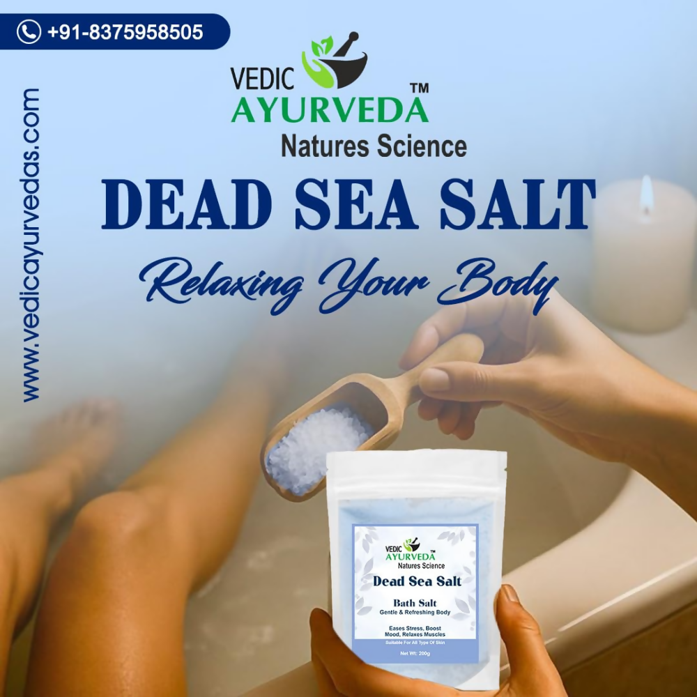 VedicAyurveda Dead Sea Salt and Rose Bath Salt