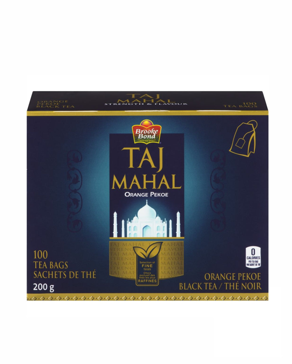 Brooke Bond Taj Mahal Tea Orange Pekoe 200gm (100 tea bags)
