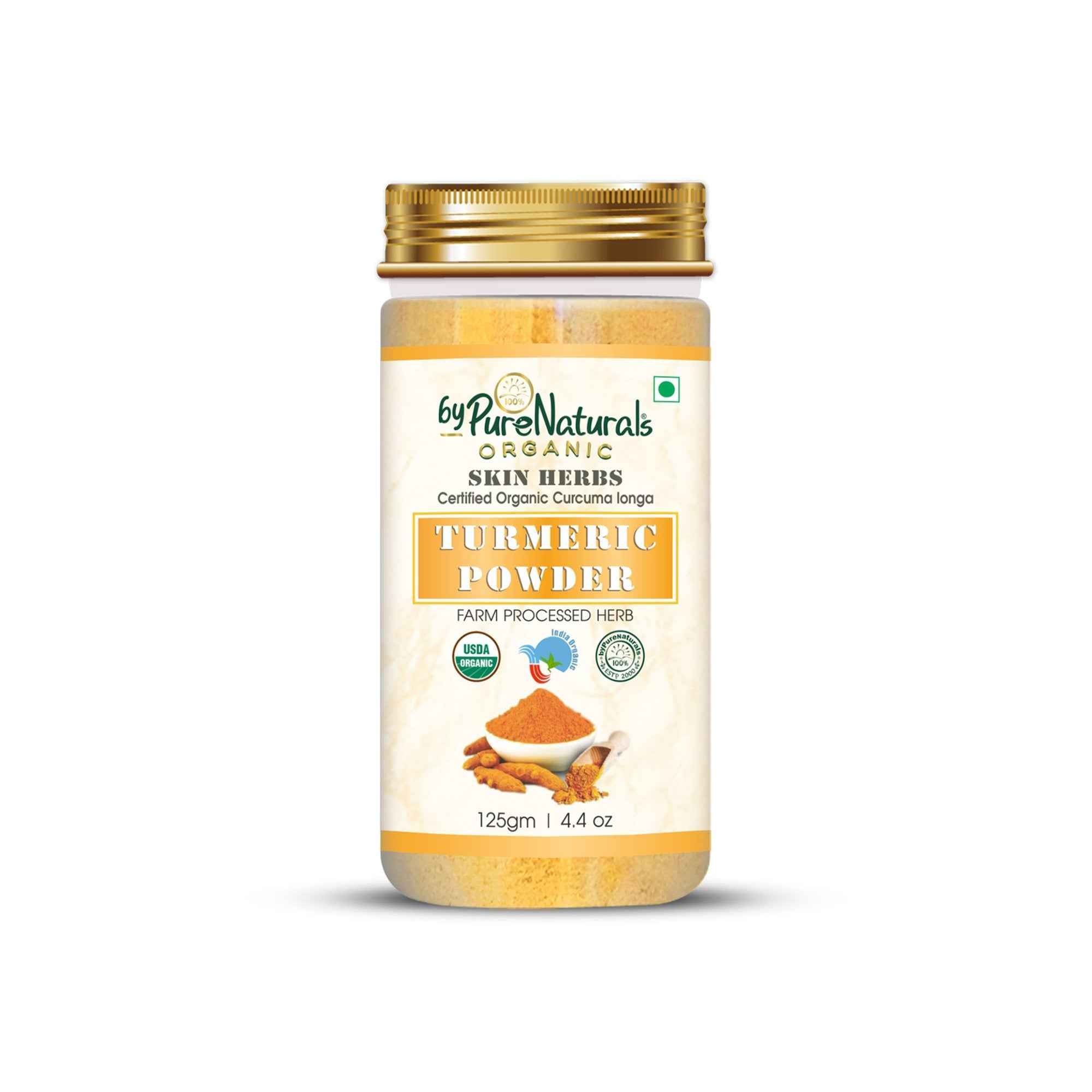 byPureNaturals Organic Turmeric Powder (Daru Haridra)