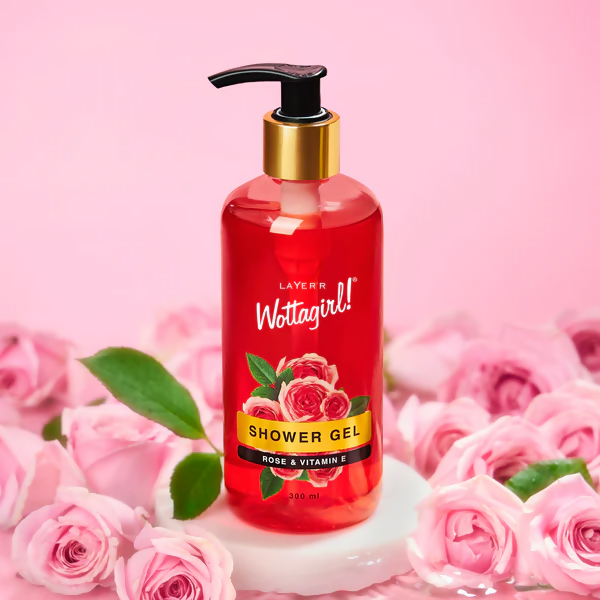 Layerr Wottagirl Rose & Vitamin E Shower Gel