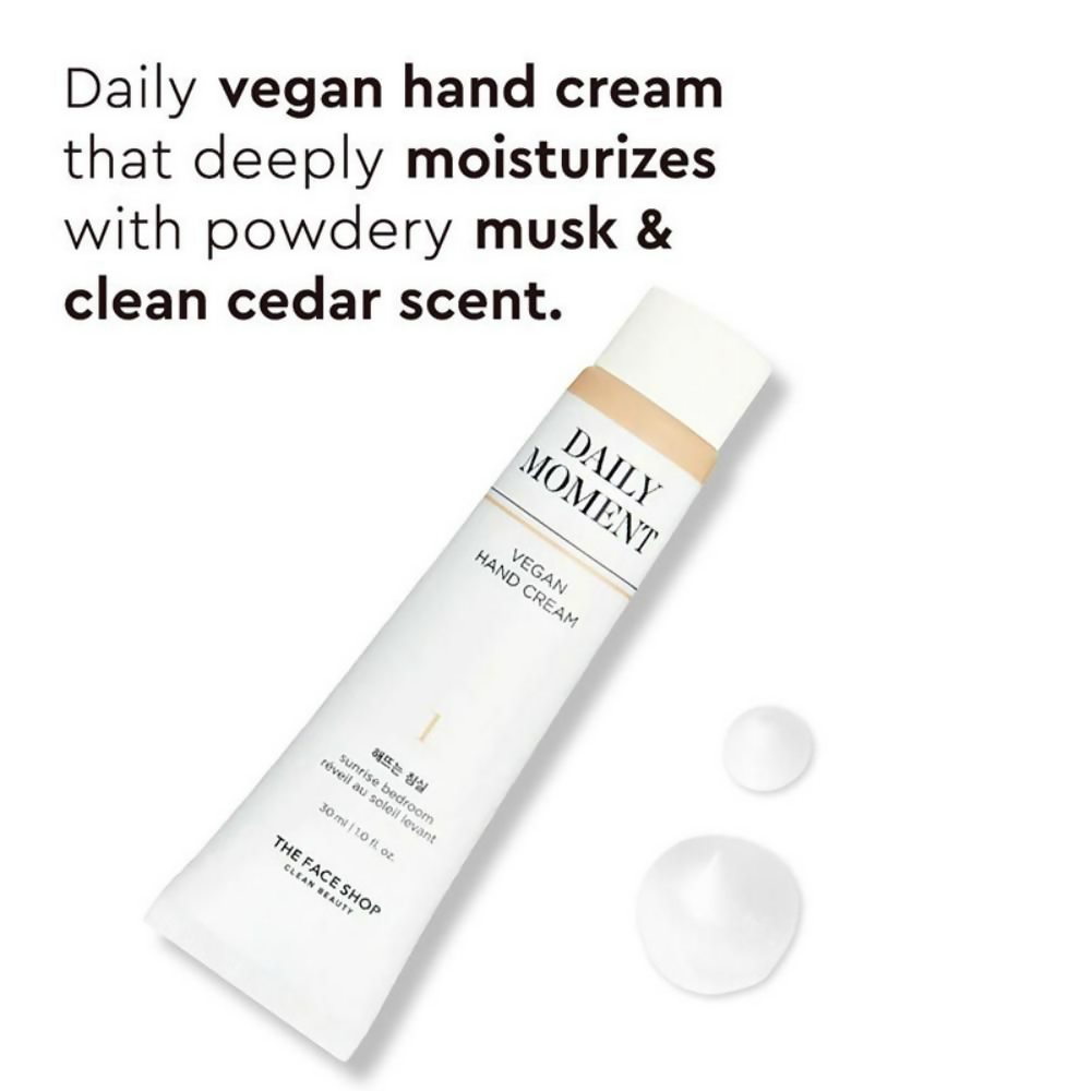 The Face Shop Non-Greasy Vegan Hand Cream - Sunrise Bedroom With Hyaluronic Acid