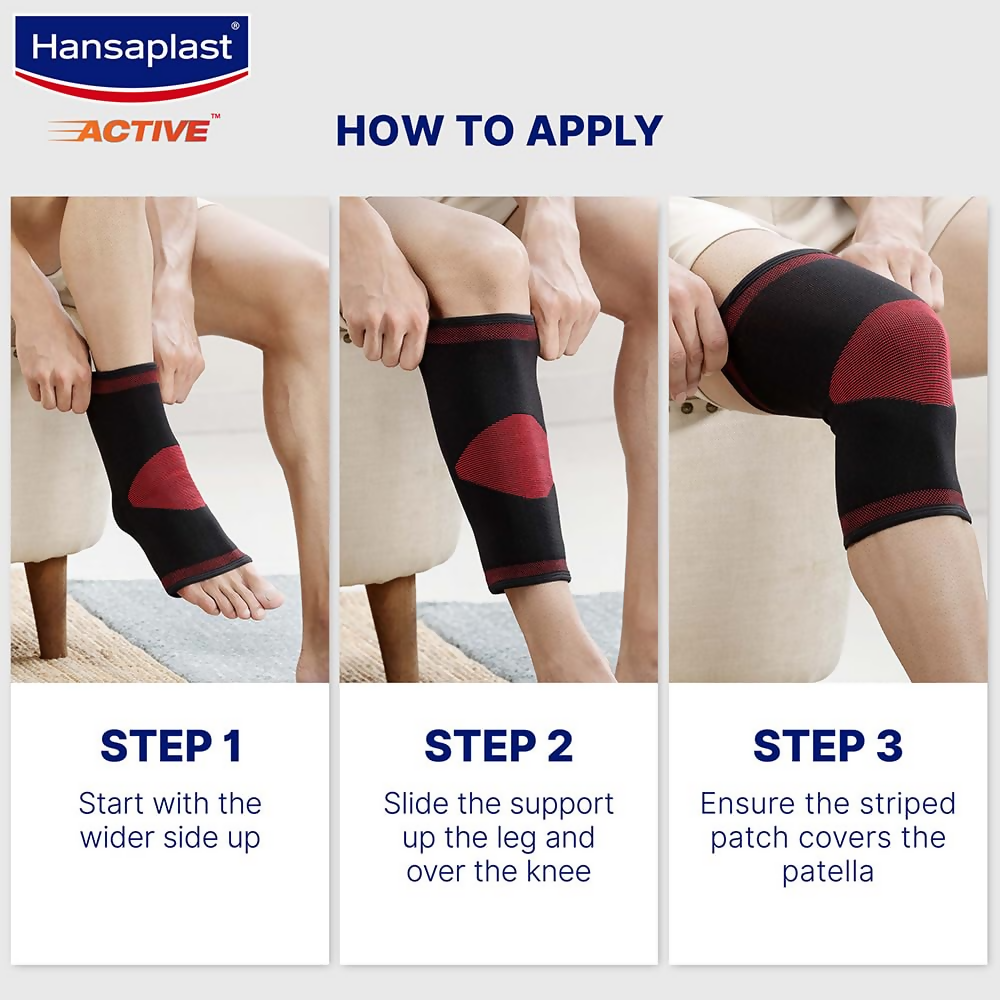 Hansaplast Active Knee Support for Men & Women (Pair)