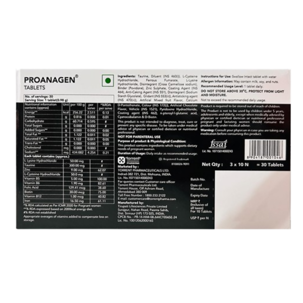 Torrent Proanagen Tablets