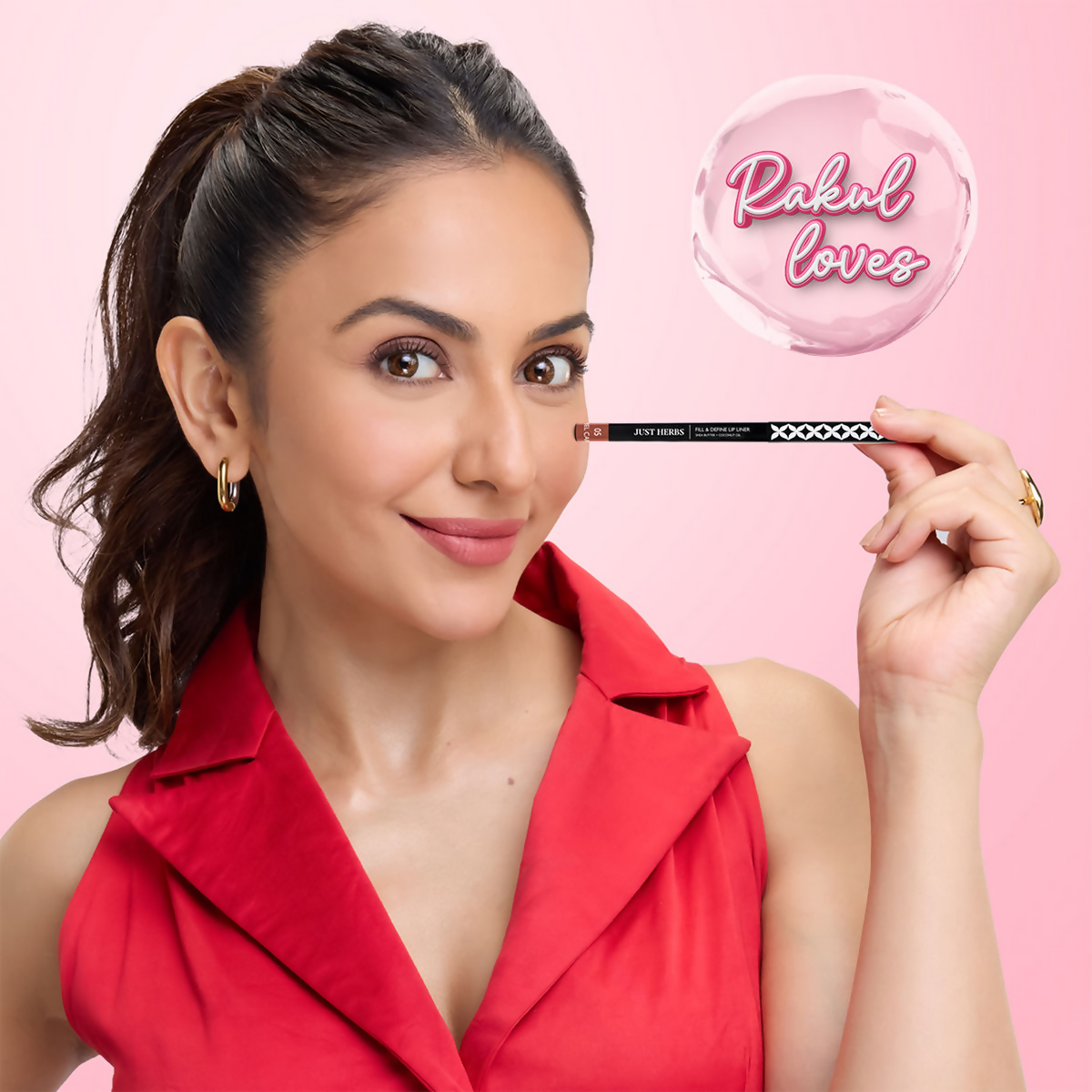 Just Herbs Fill & Define Lip Liner - Fiery Pink