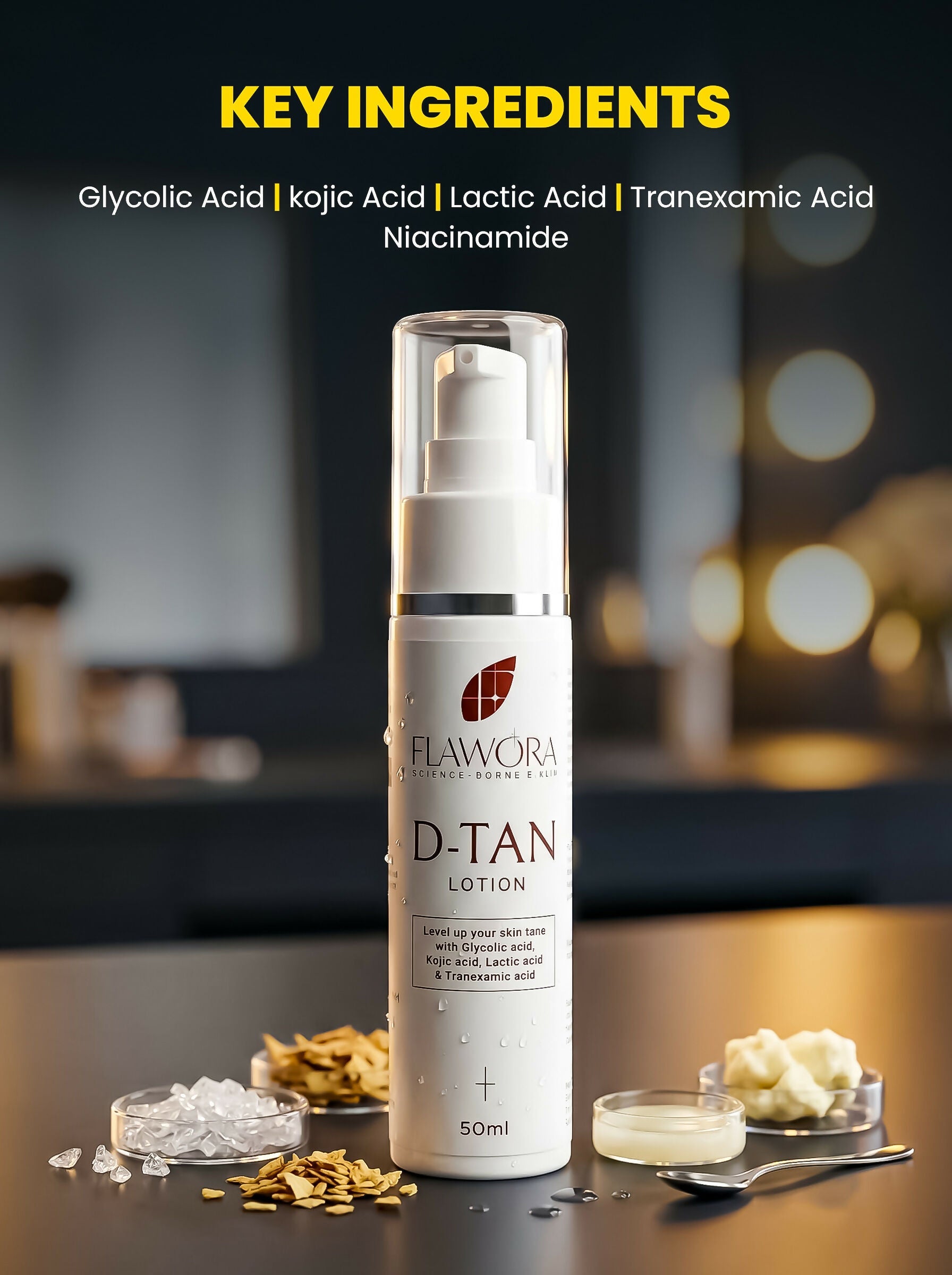 Flawora D-Tan Lotion