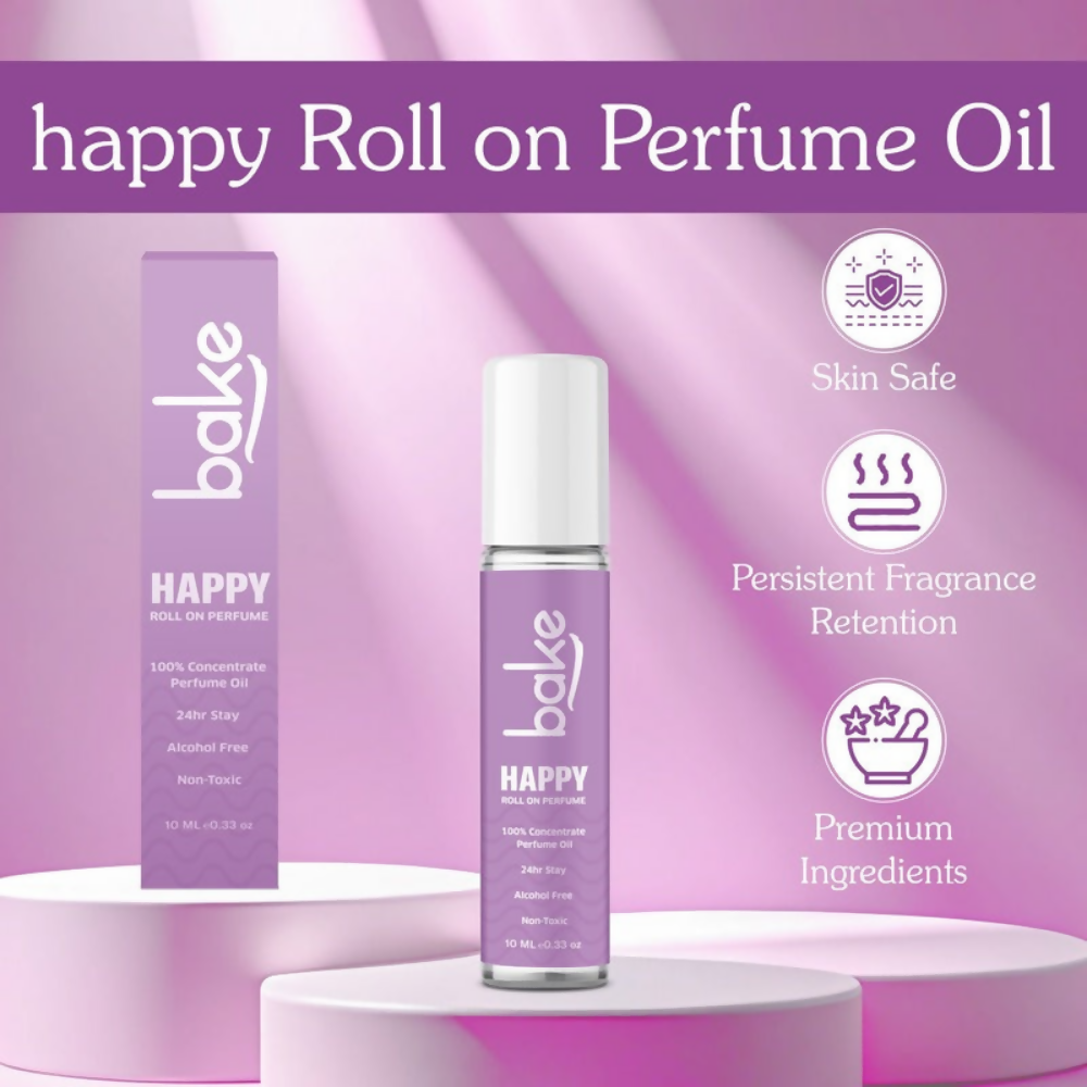 Bake Happy 100% Concentrated Perfume Oil Roll on Fragrance For Men & Women - Black Currant