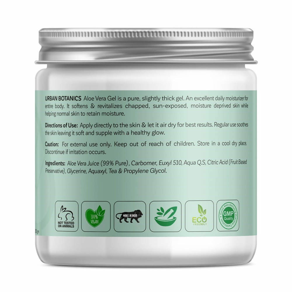 Urban Botanics Natural Care Pure Aloe Vera Gel 200 gm