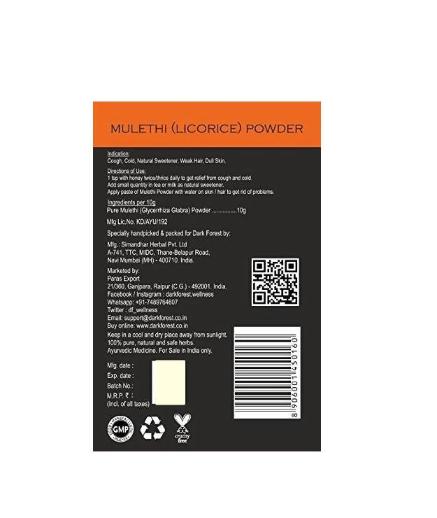 Dark Forest Mulethi Powder