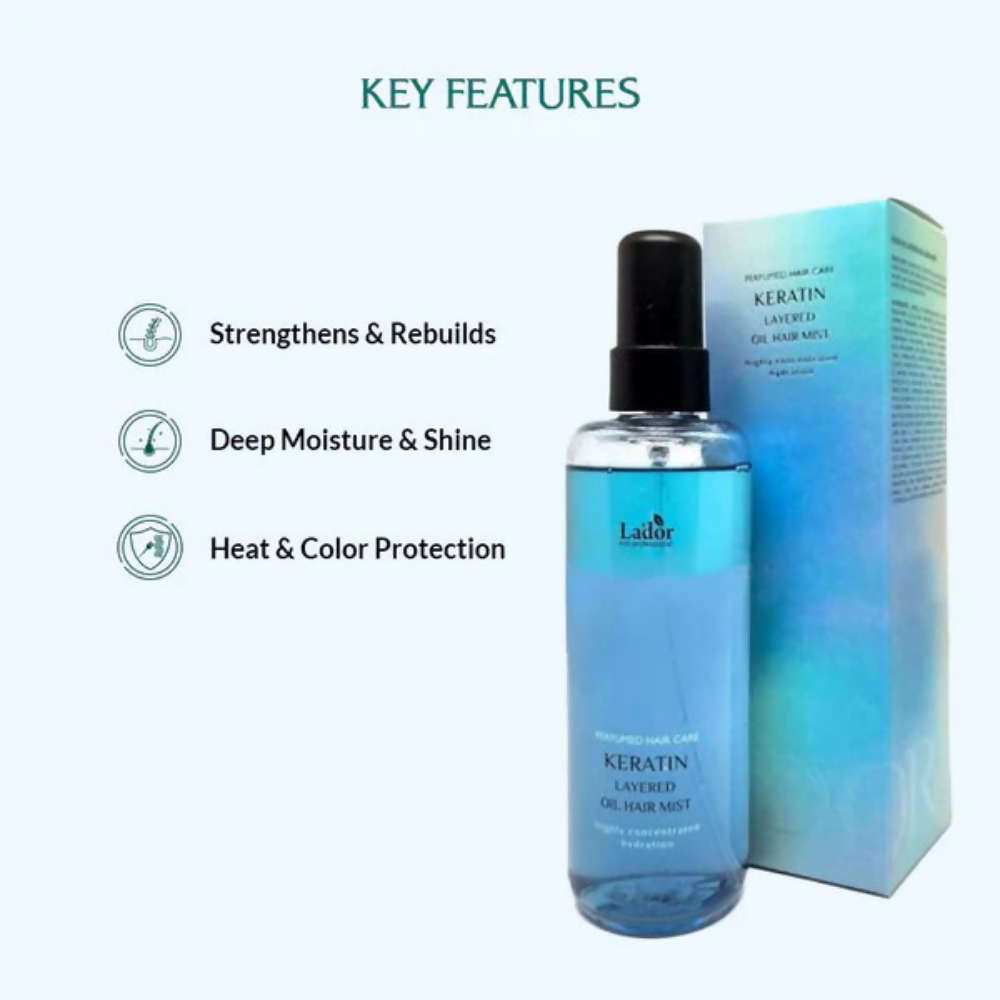 La'dor Keratin Layered Korean Perfume Oil Mist for Heat & Color Protection