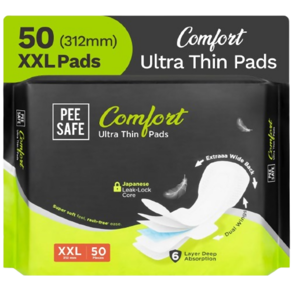 Pee Safe Comfort Ultra Thin Sanitary Pads For Women - XXL