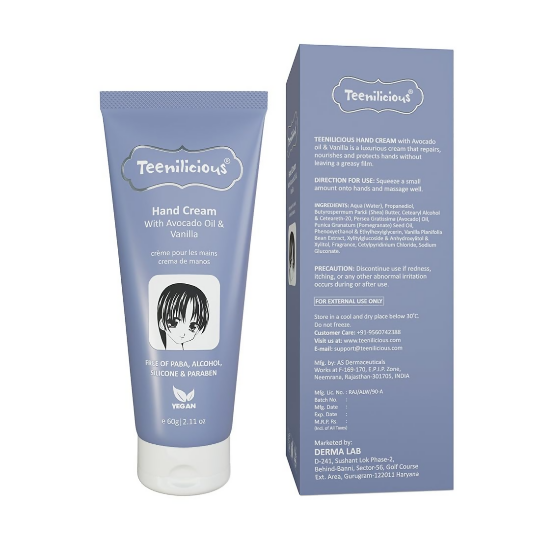 Teenilicious Hand Cream With Avocado Oil & Vanilla