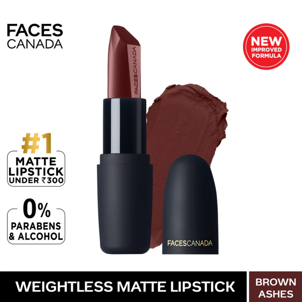 Faces Canada Weightless Matte Finish Lipstick - Brown Ashes 25