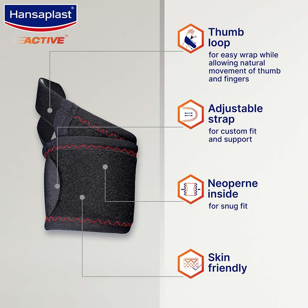 Hansaplast Active Wrist Support for Men & Women
