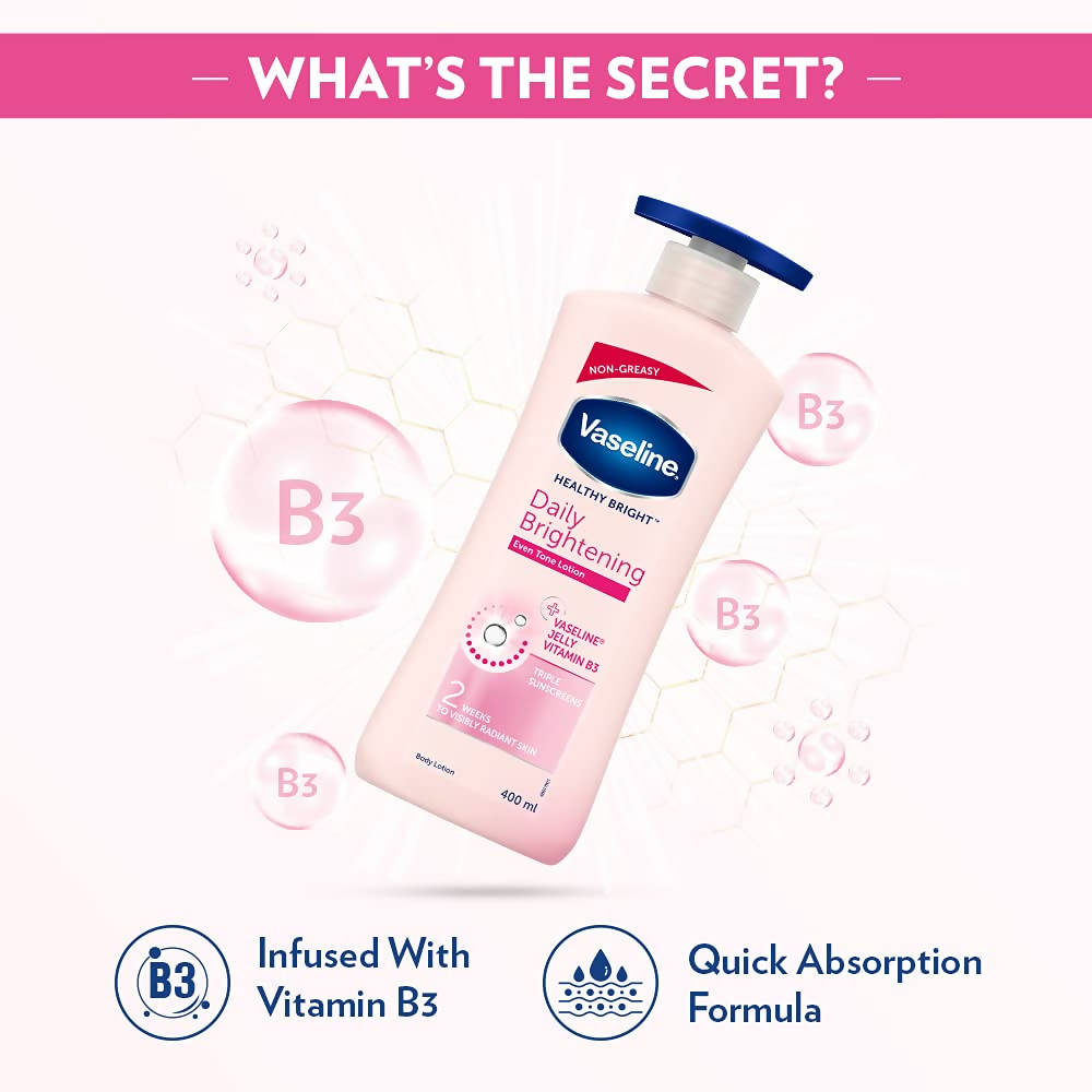 Vaseline Healthy Bright Daily Brightening Body Lotion (400 ml)