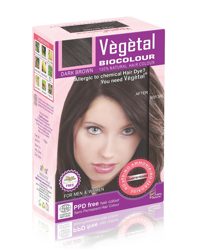 Vegetal Bio Colour Dark Brown Free In Pack Color Protection Shampoo