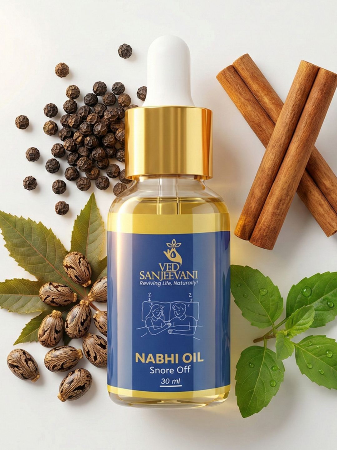 Ved Sanjeevani Snore Off Nabhi Oil