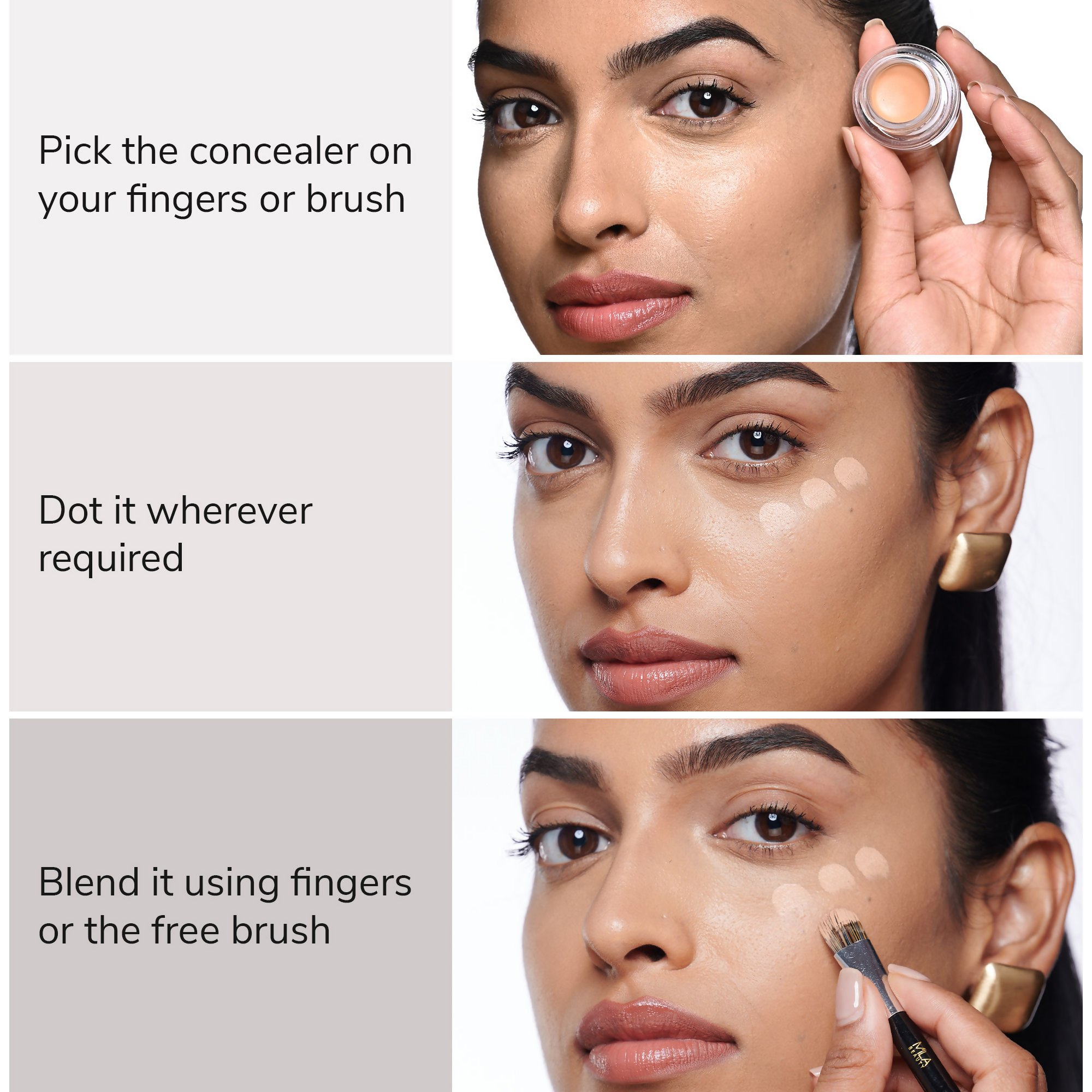 Mila Beaute Conceal It Pot Concealer Creamy Matte Finish with SPF 15 - Rose Beige