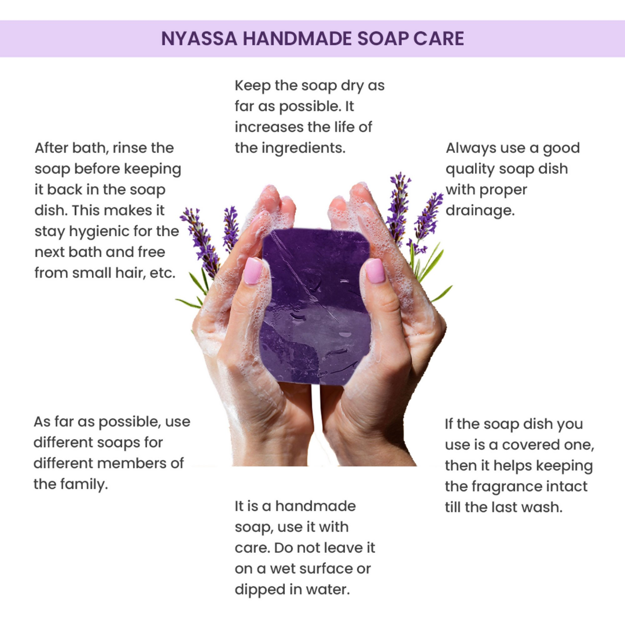 Nyassa Luxurious French Lavender Handmade Soap