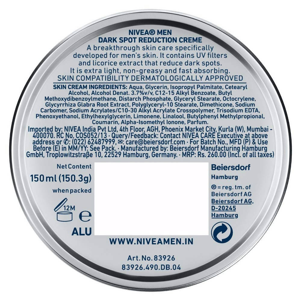Nivea Men Dark Spot Reduction Crème