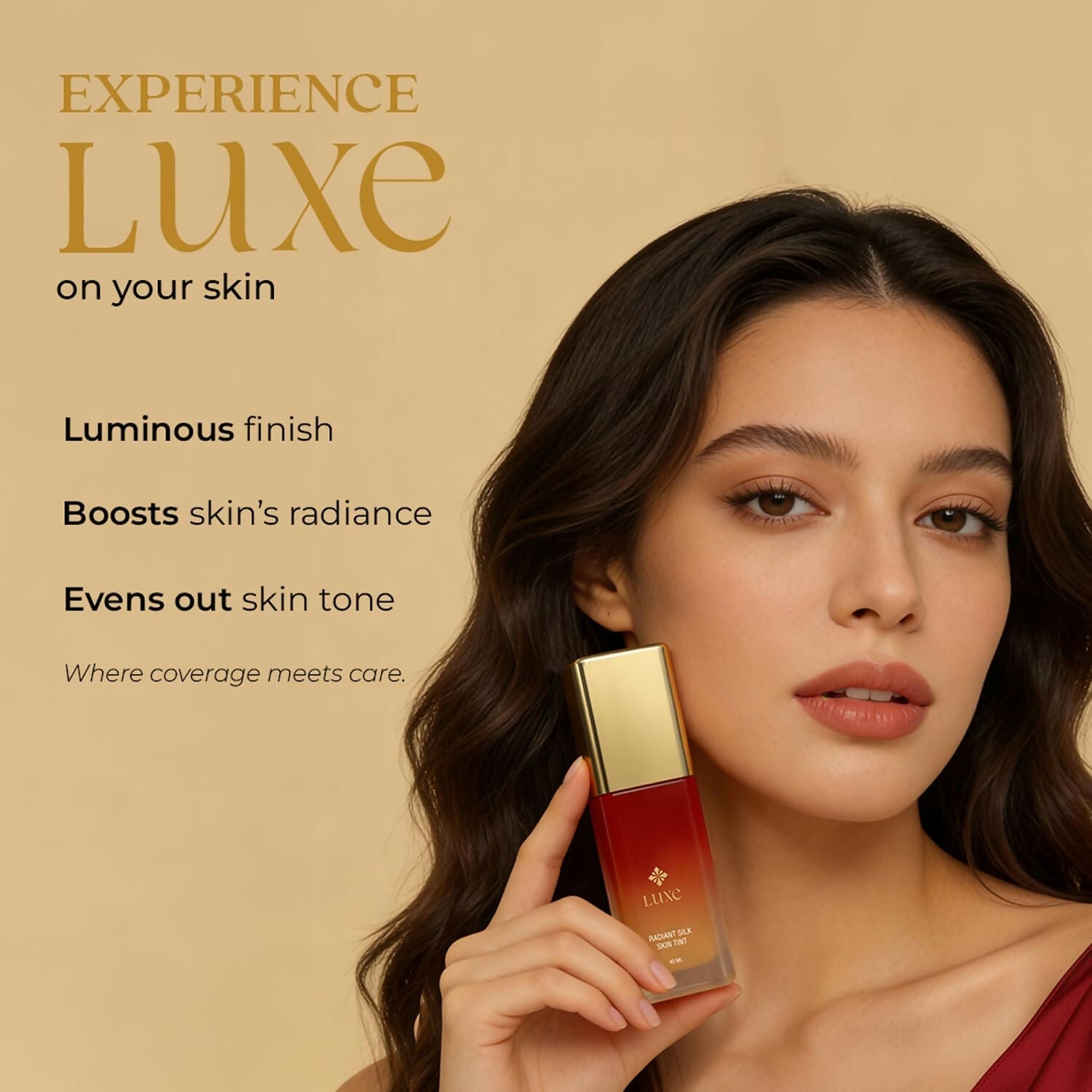 Just Herbs Luxe Radiant Silk Skin Tint Luxury Makeup (130 Beige)