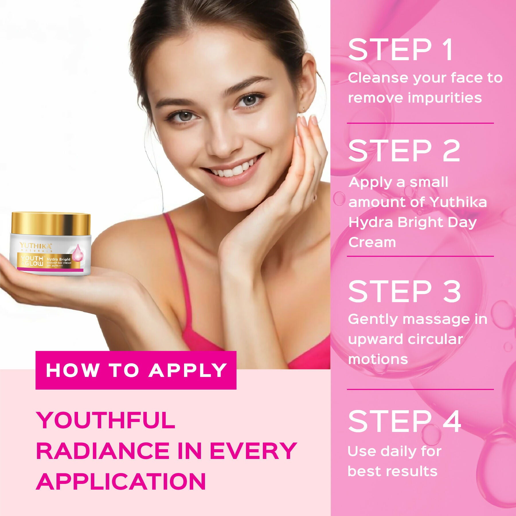 Yuthika Youth & Glow Day Cream For Women Spf30/Pa+++