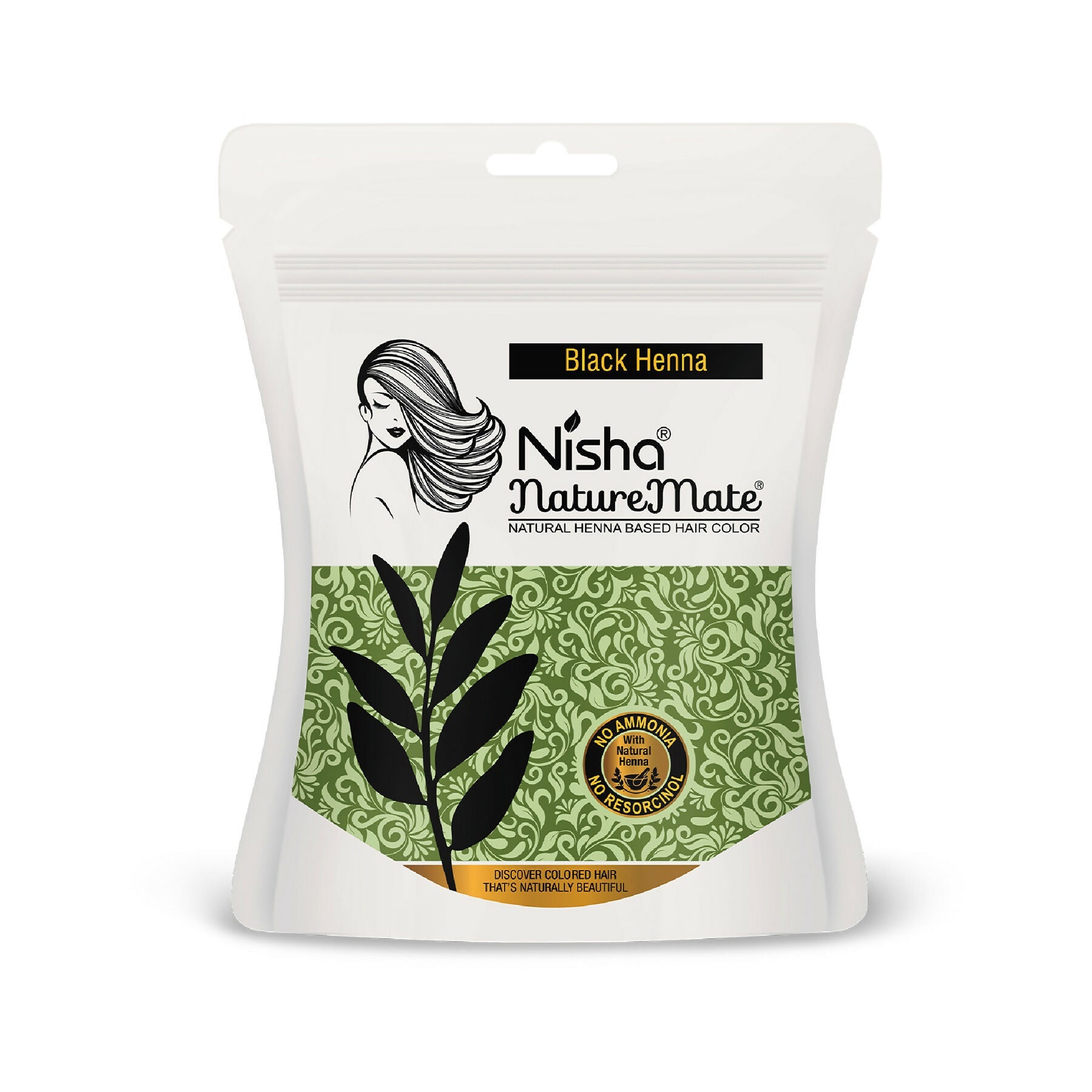 Nisha Hair Colour for Women-Original Black|100% Pure Henna-Based Powder