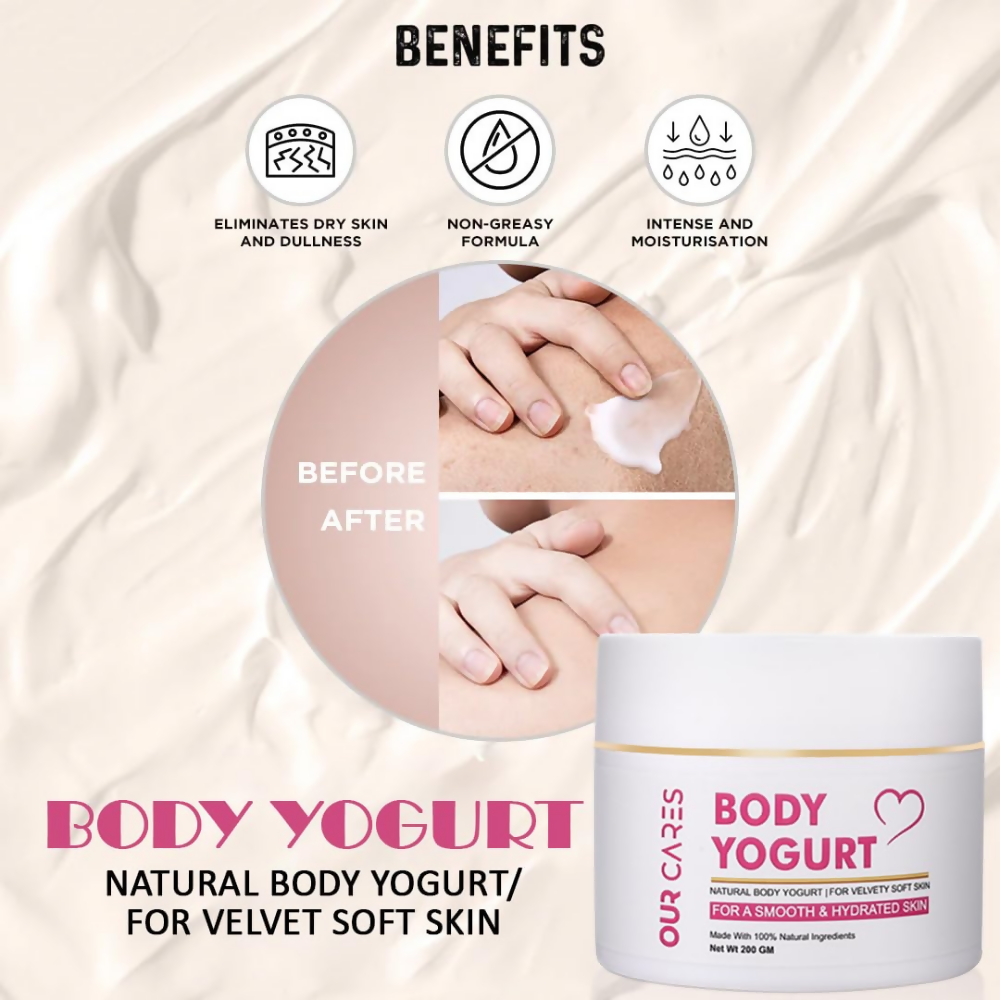Our Cares Body Yogurt Cream for Instant Hydration & Moisturization