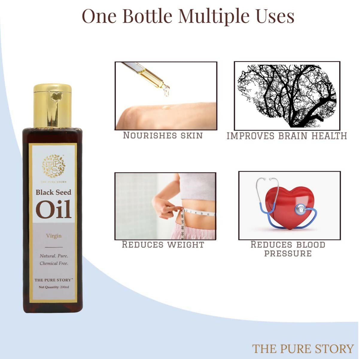 The Pure Story Black Seed Hair Oil - Pure And Natural