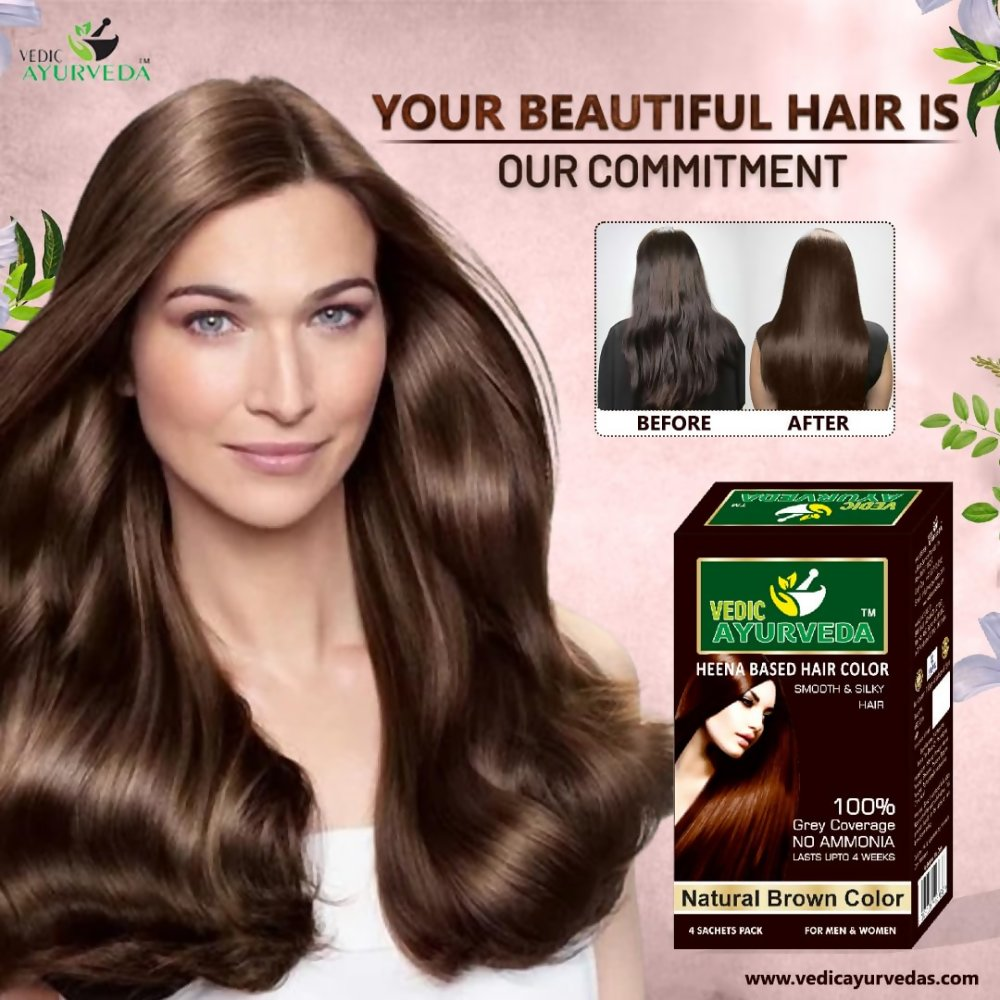 VedicAyurveda Natural Brown Hair Color