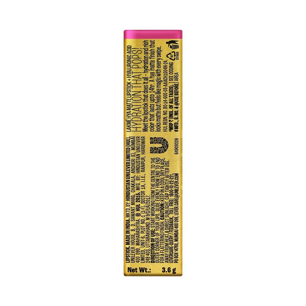 Lakme 9to5 Hya Matte Lipstick - Hustling Pink