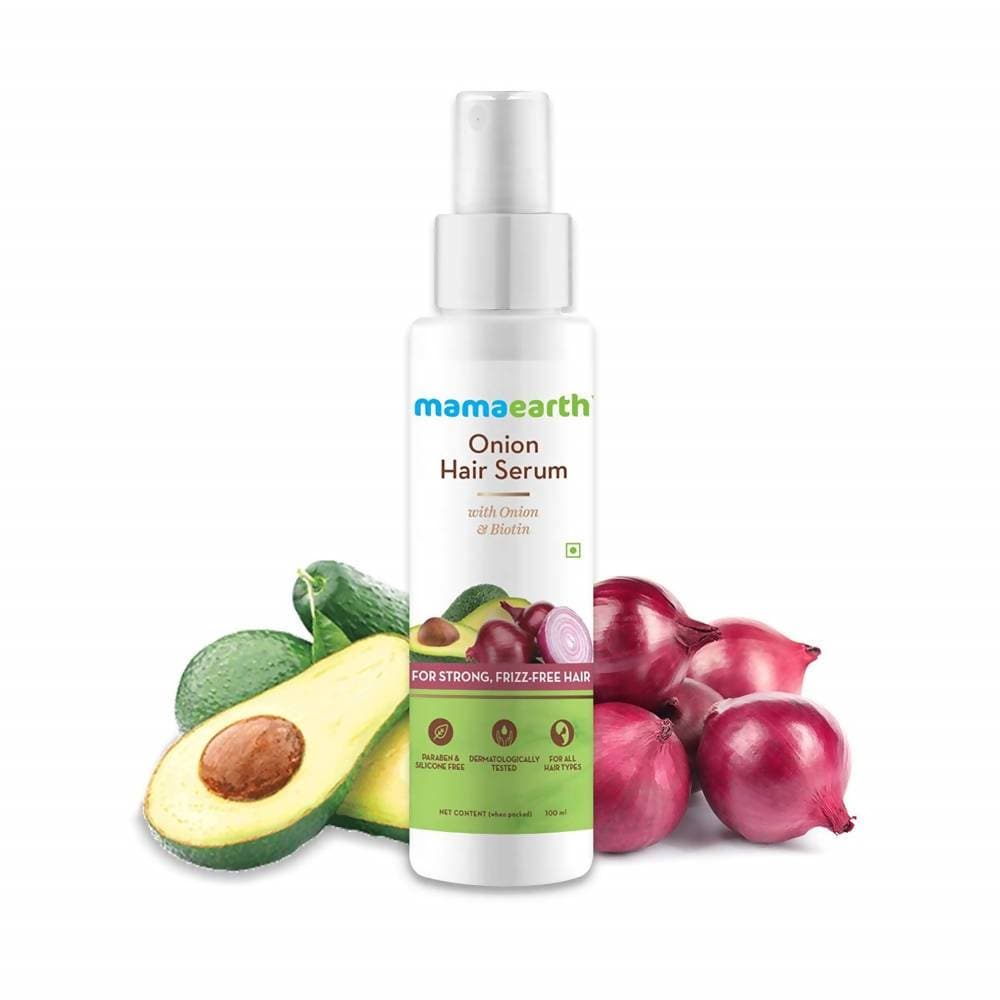 Mamaearth Onion Hair Serum For Strong , Frizz Free Hair (100 ml)