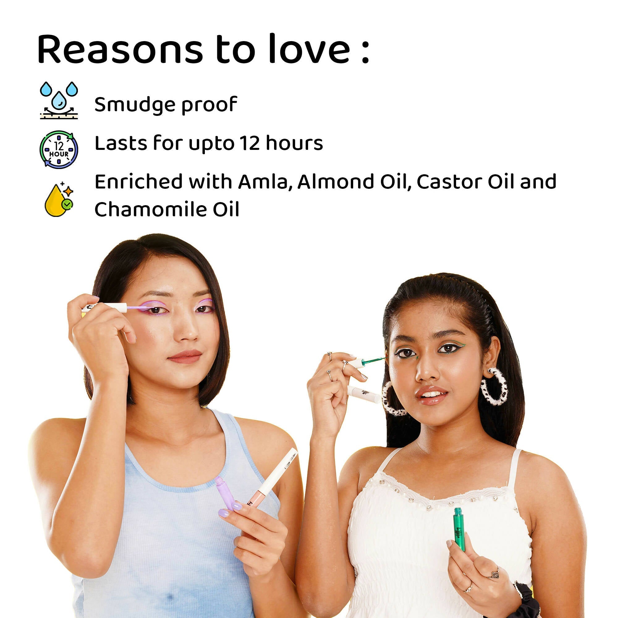 Elitty White Pop Color Metallic Finish Liquid Eyeliner - Cloud Nine (White)