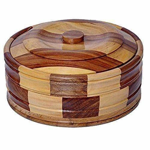 Brown Color - Wooden Casserole