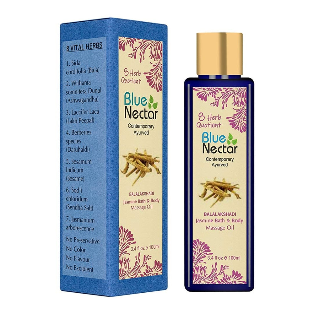 Blue Nectar Balalakshadi Jasmine Bath & Body Massage Oil