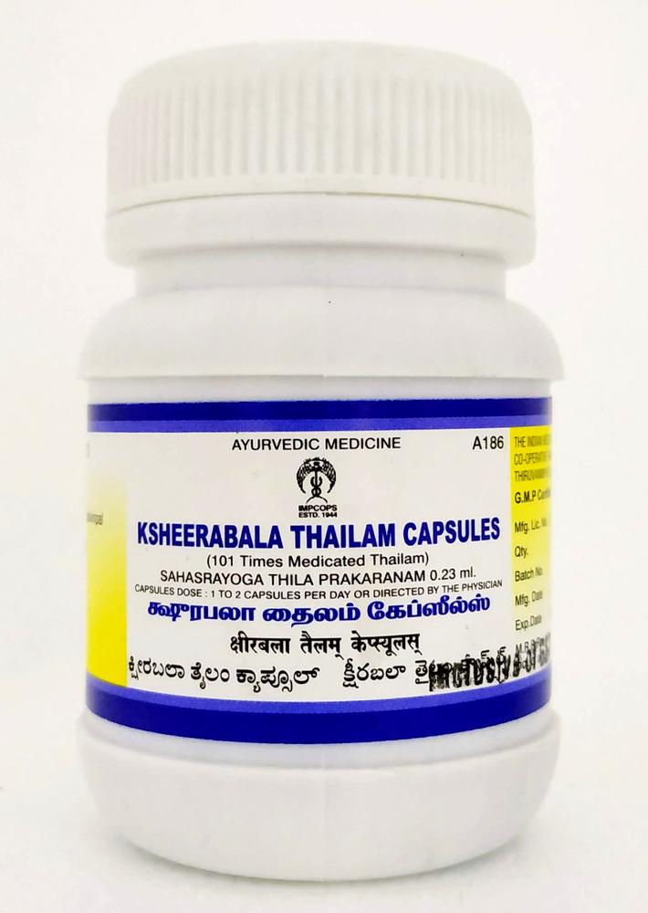 Impcops Ayurveda Ksheerabala 101 Thailam Capsules