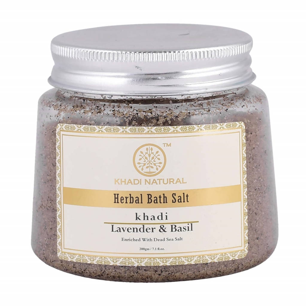 Khadi Natural Lavender Basil Herbal Bath Salt