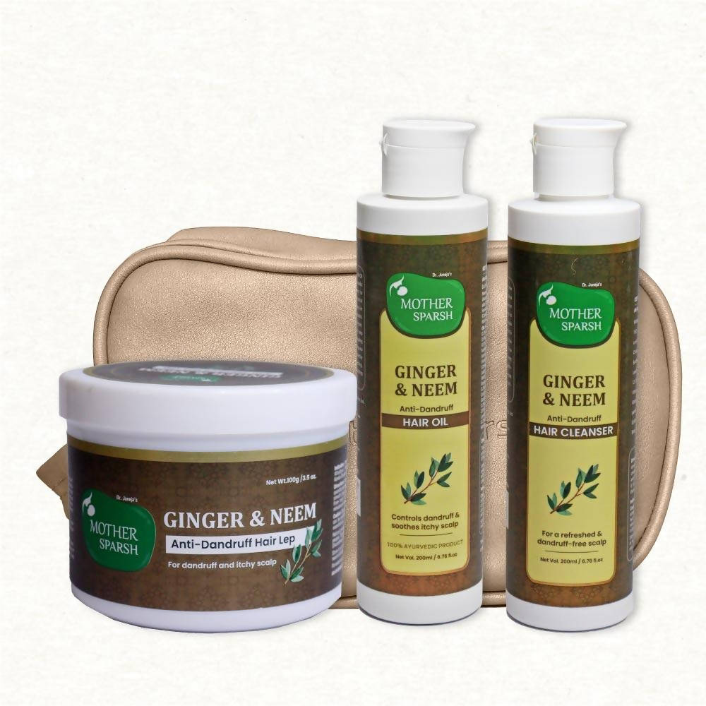 Mother Sparsh Ginger & Neem Anti-Dandruff Kit