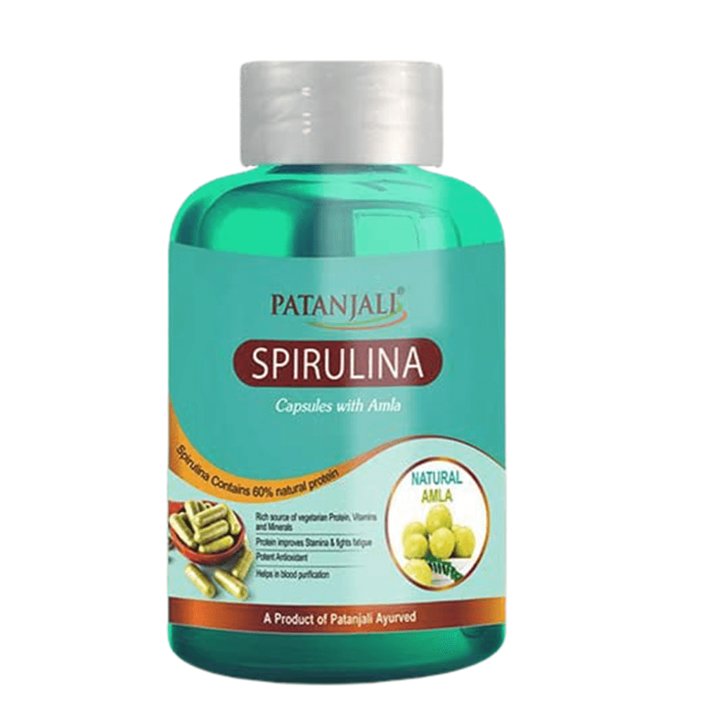 Patanjali Spirulina Capsule with Amla - 60 Tabs