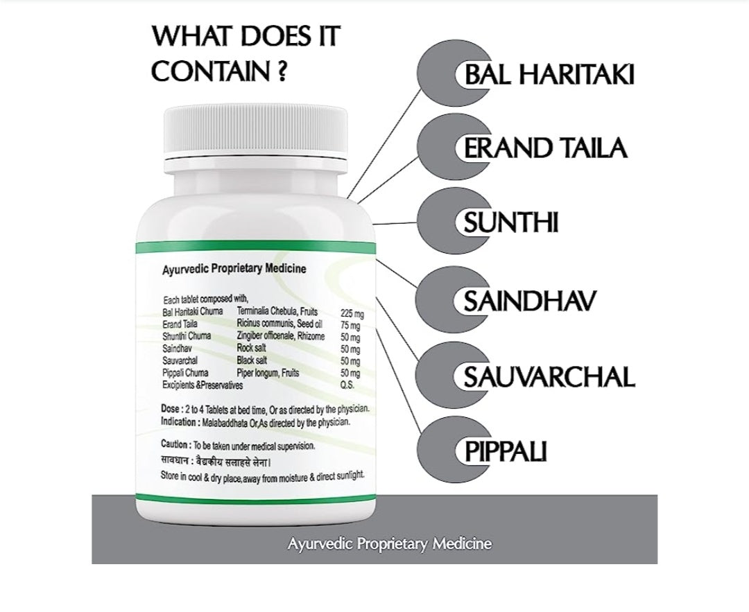 Shreeyash Ayurveda Gandharva Haritaki Vati Tablet Ingredients